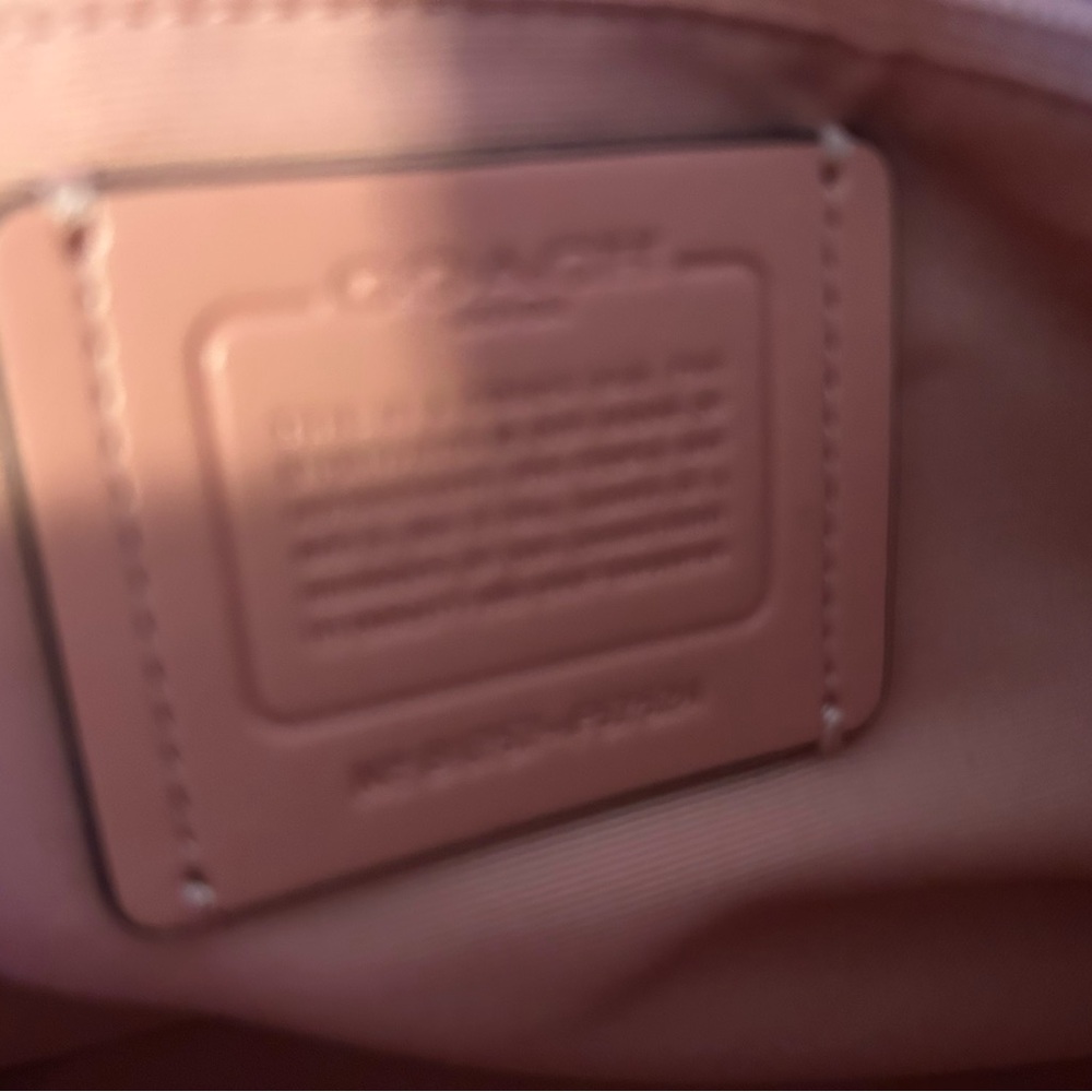 Coach Pink Leather Dome Satchel with Removable Strap and Top Handles - Picture 5 of 9
